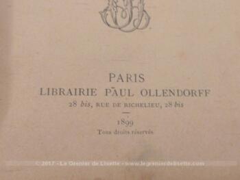 Très ancien livre de Frédéric Masson daté de 1899 dont le titre est 