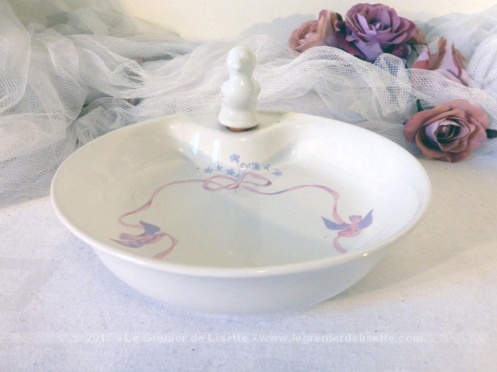 VENDU – Ancienne assiette chauffante bébé porcelaine shabby – Le Grenier de  Lisette