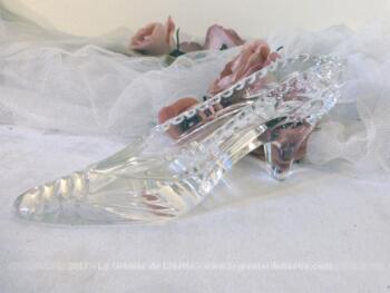 Un escarpin de verre en cristal Baccarat
