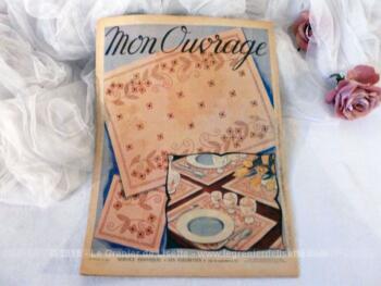 Ancien catalogue "Mon Ouvrage" n°9 pour le mois de Juillet 1949.