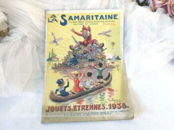Ancien catalogue La Samaritaine Jouets Etrennes 1938 de 38 pages des fameux magasins parisiens pour découvrir tous les jouets de l'année 1938.