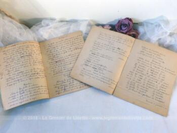 Duo de cahiers scolaires 1939 et 1941