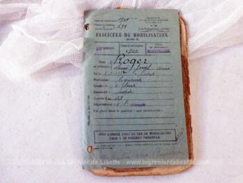 Ancien carnet de mobilisation classe 1900