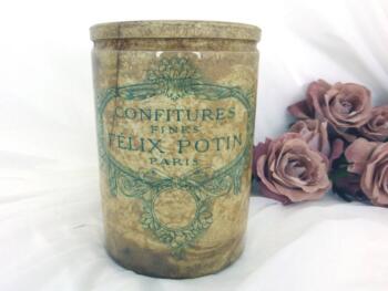 Tout en faience beige de Lunéville, voici un ancien pot à confiture des années 20/30 de 
