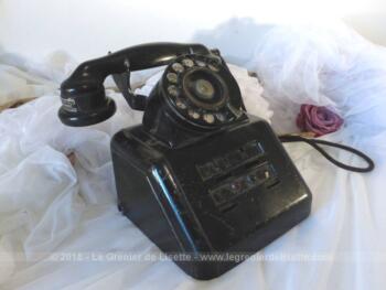 Très ancien téléphone standard B.C.I. de 1924 , totalement rétro et vintage, et très original, mais uniquement pour déco!