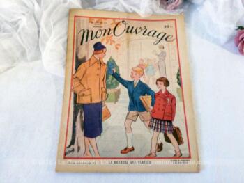 Voici le n°23 de l'ancienne revue mensuelle "Mon Ouvrage"  pour le mois d'octobre en 1950.