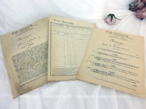 Cours Ecole Universelle par correspondance datés de 1934