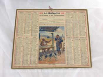 Almanach des Postes et Télégraphes année 1929 avec feuillets complémentaires.