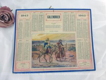 Almanach des Postes et Télégraphes année 1943, avec feuillets complémentaires.