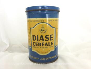 Ancienne boite farine pour bébé Diase Céréale en métal sérigraphiée, années 50/60.