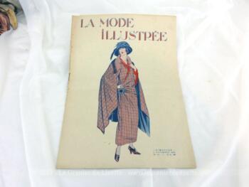 Revue La Mode Illustrée du 5 novembre 1922 sur 14 pages avec des modèles de tailleurs ou robes et des explications pour des travaux de broderies et couture. Tout le charme de la mode du début du siècle... Incroyable !