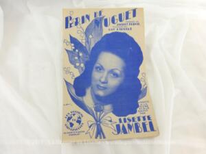 Ancienne partition chanson « Brin de Muguet » par Lisette Jambel
