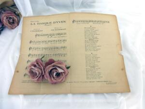 Ancienne partition chanson « La Barque d’Yves » Lucienne Boyer
