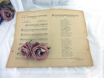 Voici une ancienne partition de la chanson 