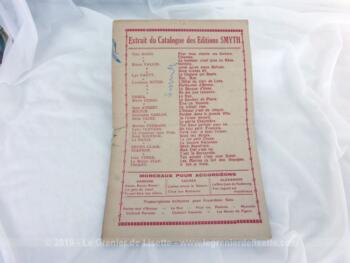 Voici une ancienne partition de la chanson "La Barque d'Yves" créée par Lucienne Boyer parole et musique de J. Tranchant, copyright de 1933.