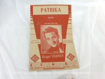 Voici une ancienne partition de la chanson 