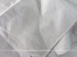 Ancien mouchoir monogrammes AF