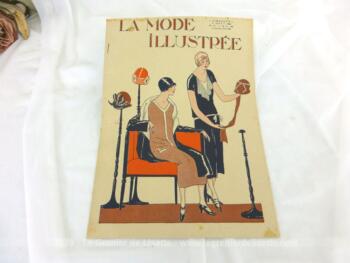 Revue La Mode Illustrée du 31 aout 1924 sur 12 pages avec des modèles pour des modèles pour la demi-saison. Tout le charme de la mode des années folles.