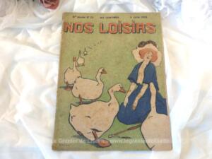 Ancienne revue “Nos Loisirs” du 6 juin 1909