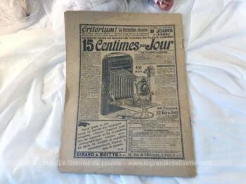 Ancienne revue "Nos Loisirs" du 6 juin 1909, correspondant au numéro 23 de la 4° année, au prix de dix centimes.