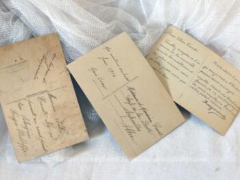 Trois cartes anciennes enfants Bonne Année – Image 3