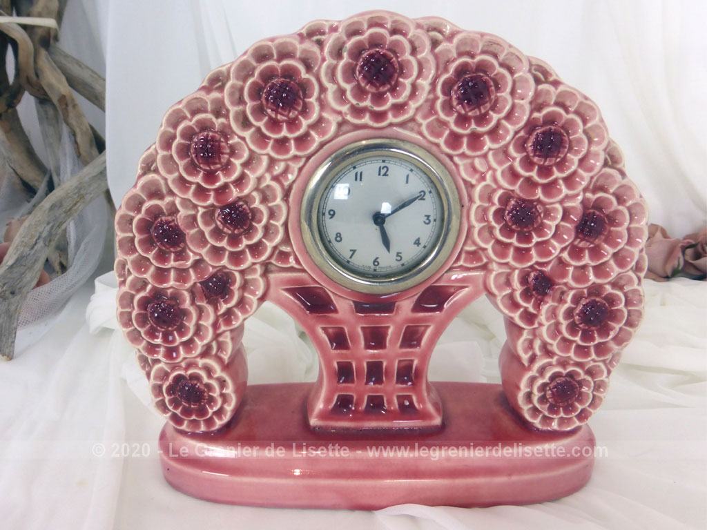 Horloge réveil Art-déco avec cadre photo 