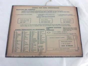 Ancien almanach des P.T.T. de 1975 Chalet aux Lindarets avec 5 feuillets supplémentaires sur le département de la Meurthe et Moselle !