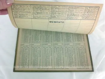 Ancien almanach des P.T.T. de 1975 Chalet aux Lindarets avec 5 feuillets supplémentaires sur le département de la Meurthe et Moselle !