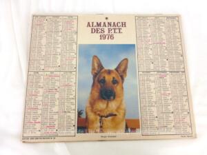 Ancien almanach des P.T.T. de 1976 Berger Allemand