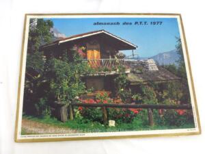 Ancien almanach des P.T.T. de 1977 Chalet