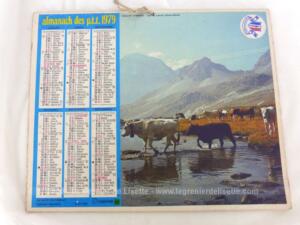 Ancien almanach des P.T.T. de 1979 Alpages