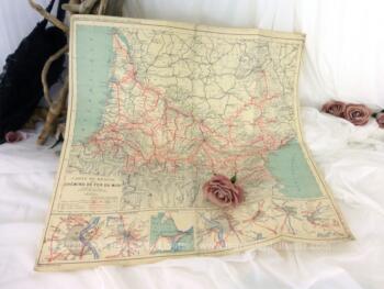 Voici une ancienne carte du Réseau des Chemins de Fer du Midi de 1918 et daté de 1919.