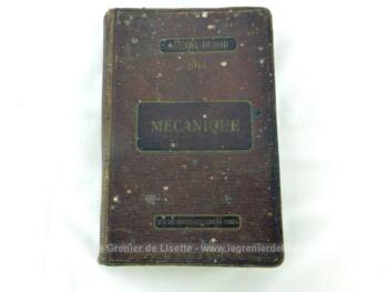 Ancien Agenda Dunod sur la Mécanique daté de 1914 à l'usage des Ingénieurs, Constructeurs-Mécaniciens, Industriels, Chefs d'Ateliers et Contremaitres. Une mine d'informations inestimables sur 400 pages.