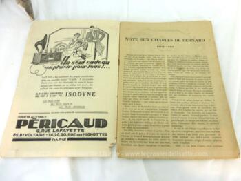 Voici le supplément Littéraire du journal L'Eclaireur de l'Est daté du 5 mars 1928 de 18.5 x 27 cm sur 48 pages avec la nouvelle La Peau du Lion par Charles de Bernard.