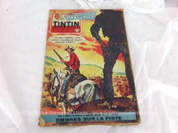 Ancien journal Tintin du 21 janvier 1960 correspondant au numéro 587 de la 12° année, avec dans ce numéro un nouveau et palpitant western.