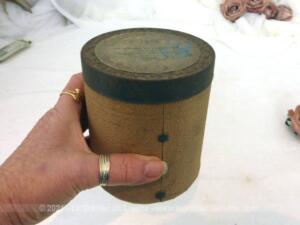 Ancienne boite vide à cylindre Pathé n°1576 pour phonographe