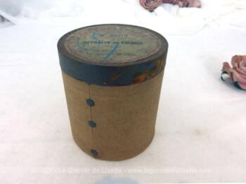 Pour phonographe, voici une ancienne boite vide à cylindre Pathé n°6053 portant l'étiquette "Retraite de Crimée" par Magnier et exécuté par l'orchestre Pathé Frères.