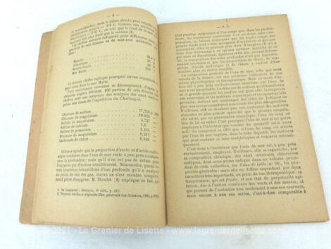 Ancien petit livret scientifique Les Bains de Mer de la fin du XIX° écrit par le Docteur J. Laumonier et édité par la Bibliothèque Scientifique des Ecoles et des Familles.