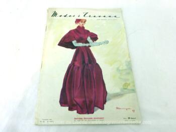 Voici la revue Modes et Travaux de novembre 1947 sur 26 pages avec des dessins et photos de superbes robes pour des idées pour votre garde robe hivernale et... vintage !