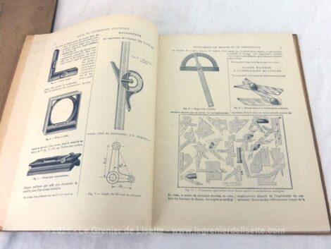 Voici un duo de livres de cours sur la Technologie d'Ajustage de R. Caillault, édités à la Librairie Delagrave en 1938.
