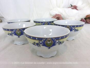 Lot 5 adorables petits bols en porcelaine estampillés 