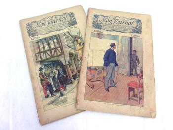 Voici un duo d'anciennes revues Mon Journal, revue pour enfants avec le numéro 43 du 27 juillet 1895 et le numéro 42 du 20 juillet 1895.
