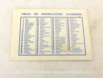 Calendrier de poche cartonné de 1957 de 10.5 x 6.5 cm fermé avec un semestre de chaque coté cadeau publicitaire des Établissements 