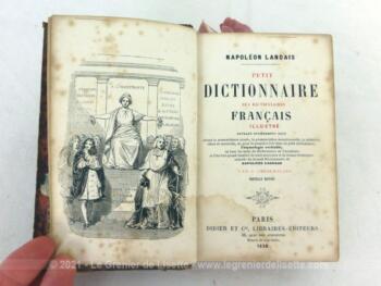 Superbe avec son dos cuir, voici un très ancien 