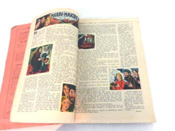 Ancien Almanach du Pèlerin pour l'année 1953, outres les mois de l'année, des historiettes, des recettes, des évènements, des conseils techniques, le tout avec des illustrations.
