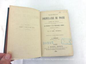 Ancien formulaire Poche Médecins Viennois 1882