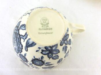 Superbe et vraiment très décoratif ce tête à tête en faïence Villeroy & Boch Mettlach, modèle Paradisio.