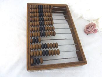 Ancien grand boulier en bois avec marqueterie