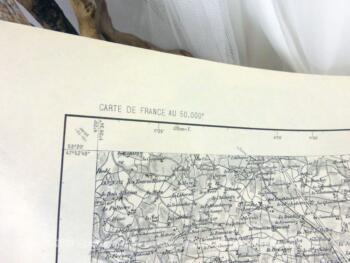 Voici une ancienne carte de situation publiée par l'Institut Géographique National pour le secteur Chateaubriant - Guerche de Bretagne en 1957.