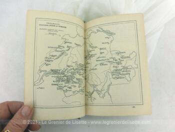 Ancien livre "Les Guides Bleus" concernant le pays de la SUISSE pour l'année 1920, avec cartes et dépliants d'époque.